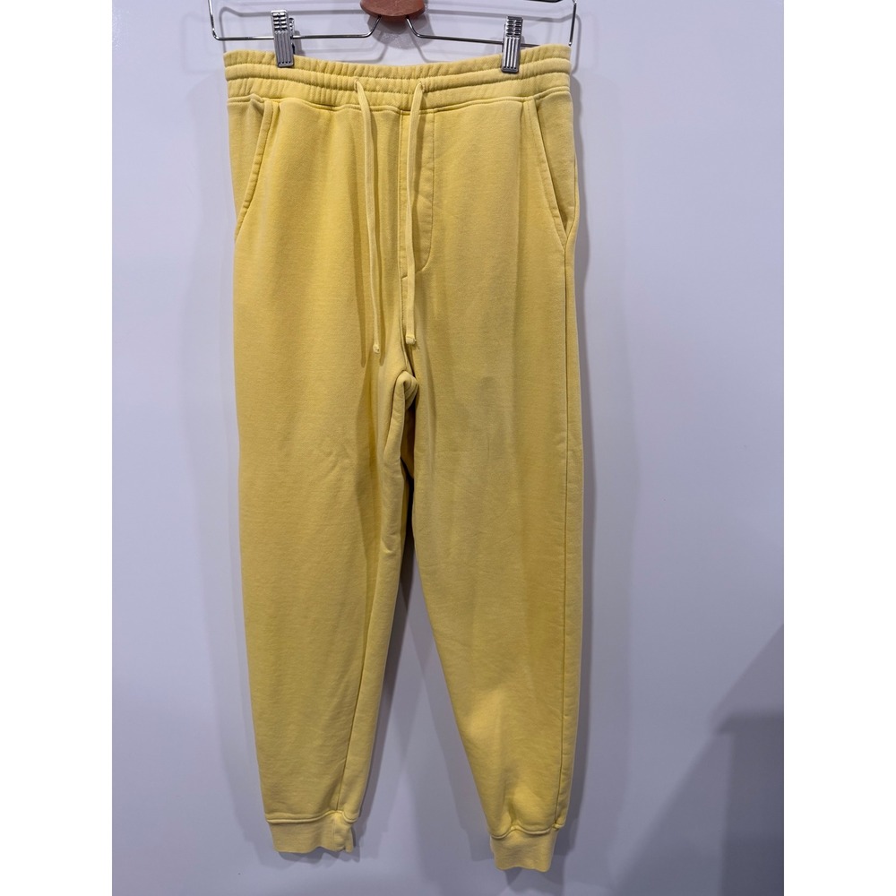 Independent Trading Company Yellow Garment Dyed Fleece Joggers Sweatpants XS